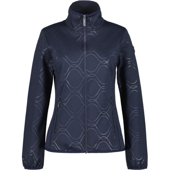 LUHTA - antikkala - Fleece sweater met rits dames - Blauw