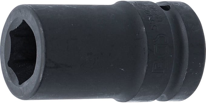 BGS Kracht Dopsleuteldop zeskant, diep - 1 - 27 mm