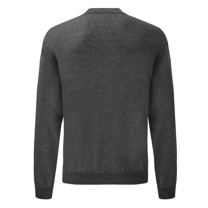 Fruit Of The Loom Heren Klassieke Drop Schouder Sweatshirt (Donker Heather)