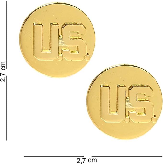 Embleem metaal Collar disk US device pin