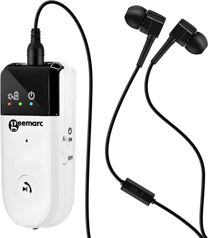 Geemarc, Luisterversterker Voor Bluetooth Volume 30Db Ibt10, Wit