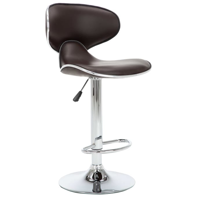vidaXL - Barstoelen - 2 - st - kunstleer - bruin