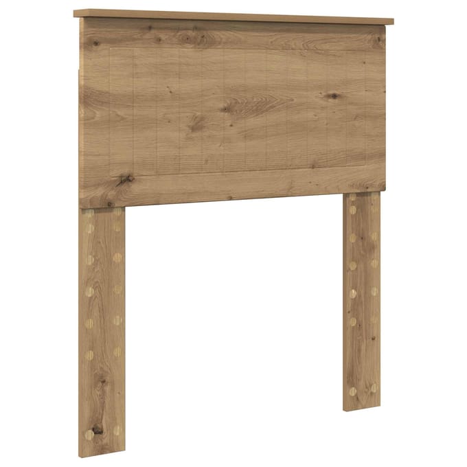 vidaXL Hoofdbord Artisan Eiken Bewerkt hout