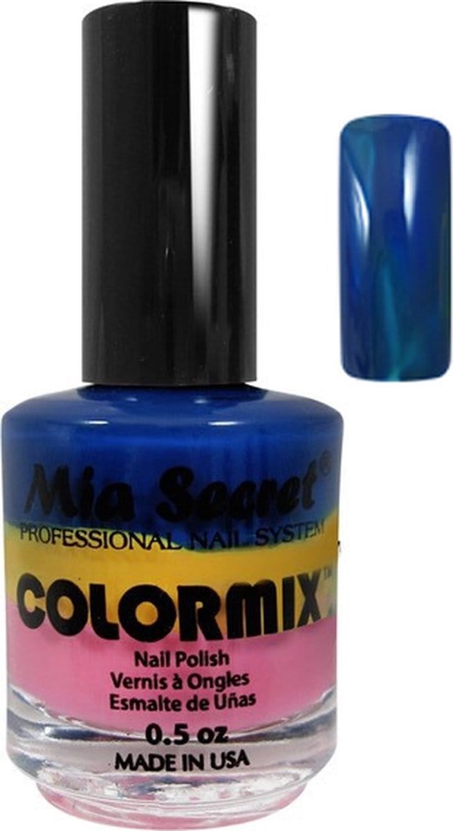 Kleurenmix Nagellak Blauw Geel Roze