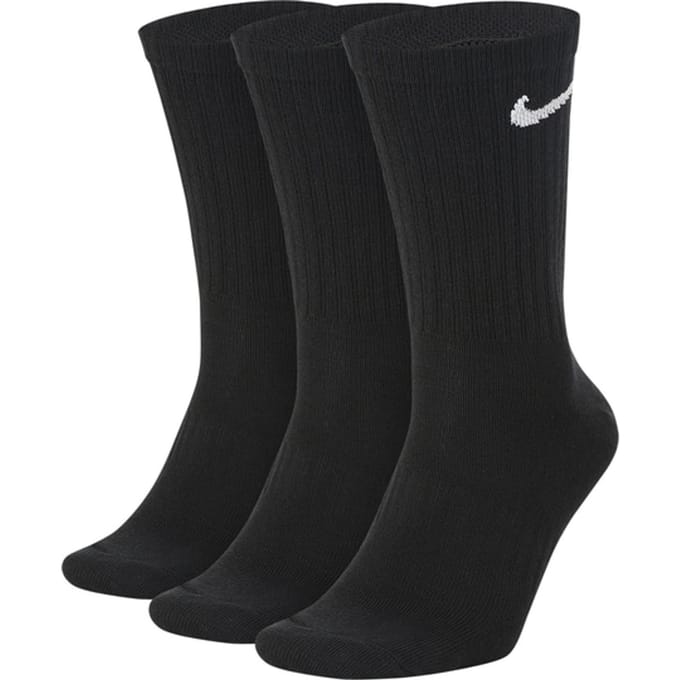 Nike Crew Sokken Unisex Combinatieset Zwart SX7664-010 M