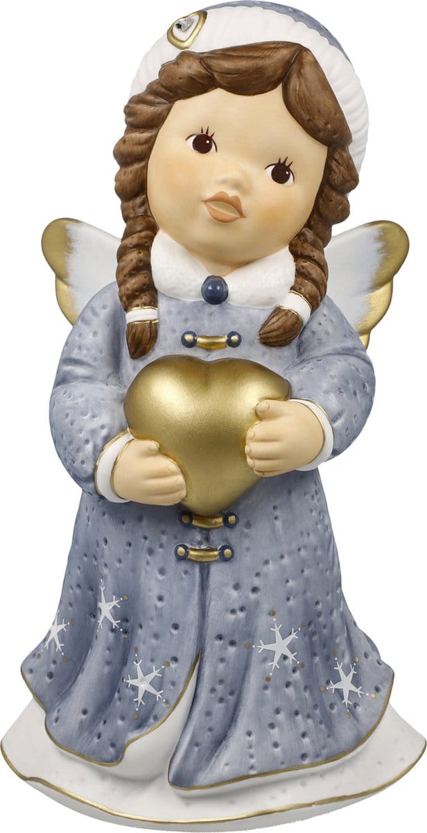 Goebel - Nina & Marco | Decoratief beeld Engel Winterliefde | Porselein - 25cm - Limited Edition