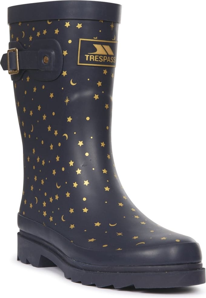 Trespass damesrubberlaarzen Celeste - Female Mid Height Welly Midnight