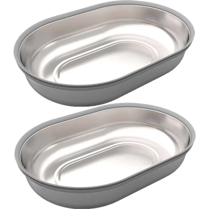 - Vervangingsbakjes RVS (2 stuks) - SureFeed Microchip Voerautomaat