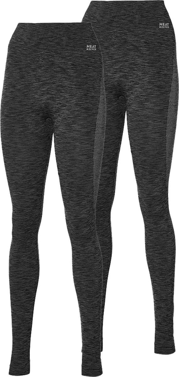 Heatkeeper thermo premium dames broek 2-pack - Zwart - Maat XL