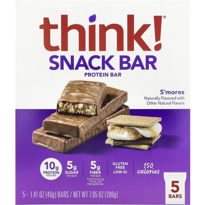 Denken!, Protein+ 150 Calorie Reep, Smore's, 5 repen, 40 g (1.41 oz) elk