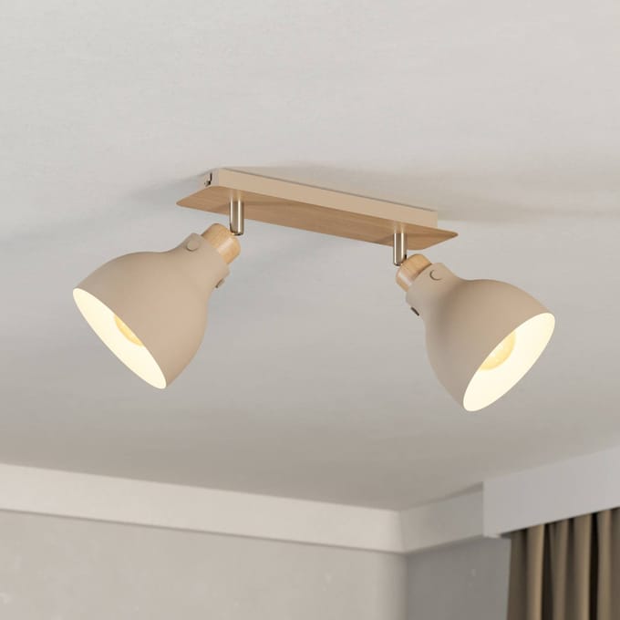 EGLO Arrecife Spot - E27 - 53,1 cm - Bruin|Beige - Staal