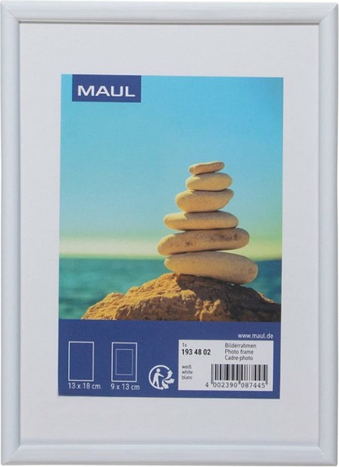 MAUL Fotolijsten MAULart kunststof 13 x 18 cm, ca. B6 wit