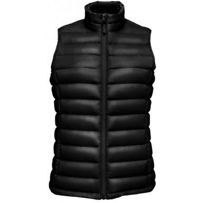 SOLS Vrouwen/dames Wilson Lichtgewicht Gewatteerde Bodywarmer (Zwart)