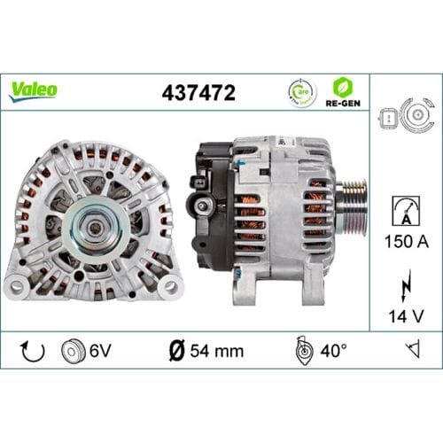 Dynamo / Alternator VALEO RE-GEN REMANUFACTURED VALEO 437472