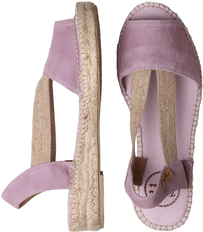 Platte suède espadrille voor dames | ELLA