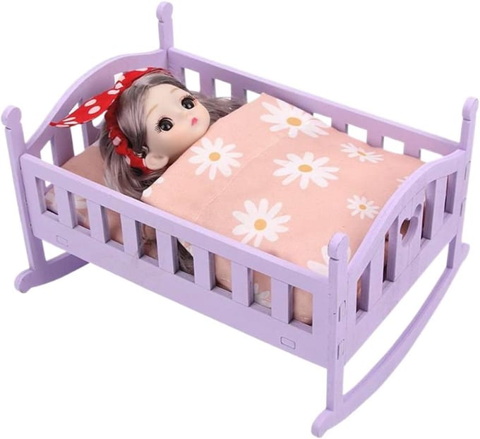 Poppenbed - Speelgoedbed - Rollenspel - Houten constructie - 21 x 175 x 145 cm - Niet gespecificeerd