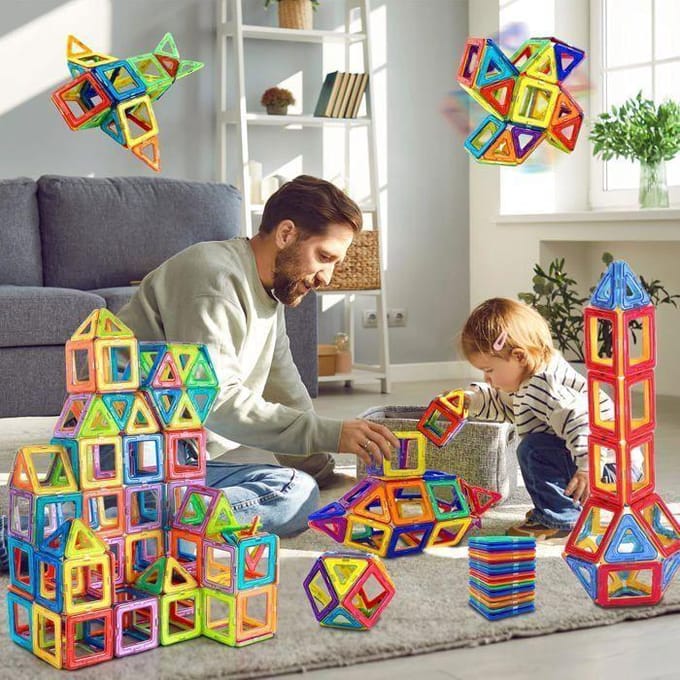 Bouwspeelgoed - GIGICIAL - 40 stuks - Magnetische blokken - 3-6 jaar - Unisex