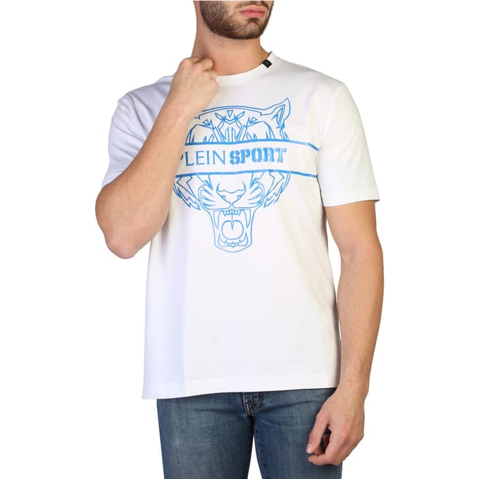 Plein Sport Witte Katoenen Heren T-Shirt