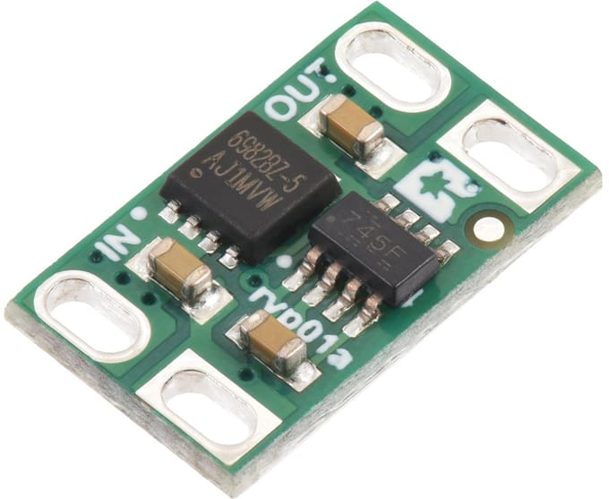 Pololu 5381 – Reverse Voltage Protector 4–60 V / 12 A (Geen omgekeerde stroom blokkering)