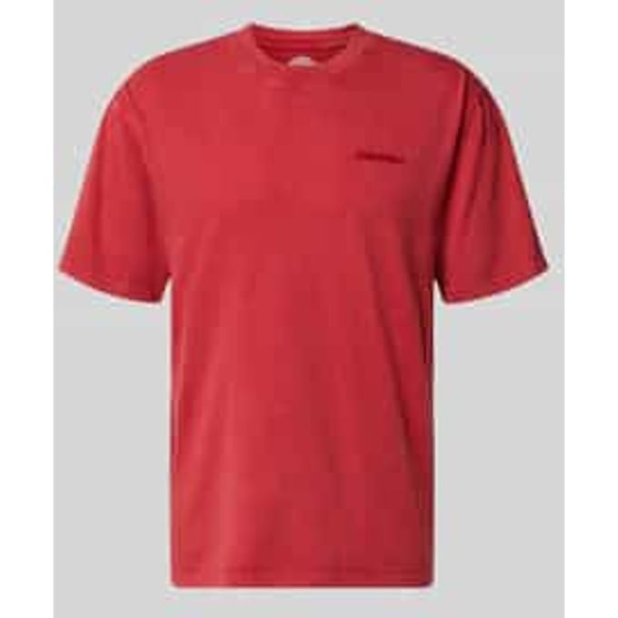 T-shirt met ronde hals en labelstitching