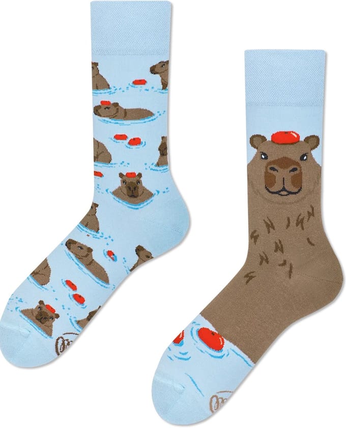 Many Mornings unisex sokken - Capybara - Unisex - Maat: 43 - 46