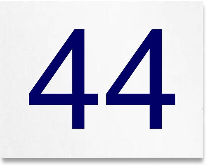 Wit aluminium huisnummerbord voordeur 15x12cm ALW09
