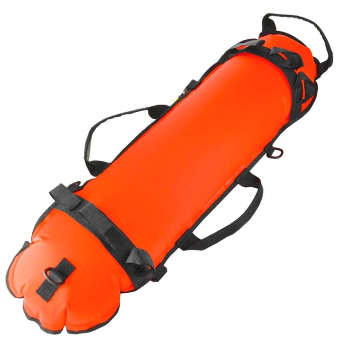 Opblaasbare veiligheidsvlotter Duikoppervlak Marker Signaalvlotter met duikvlag Maximaal 78LBS oranje