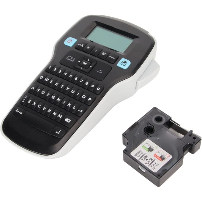 Étiqueteuse portable avec clavier et imprimante d'étiquettes, facile à utiliser, grand écran gray