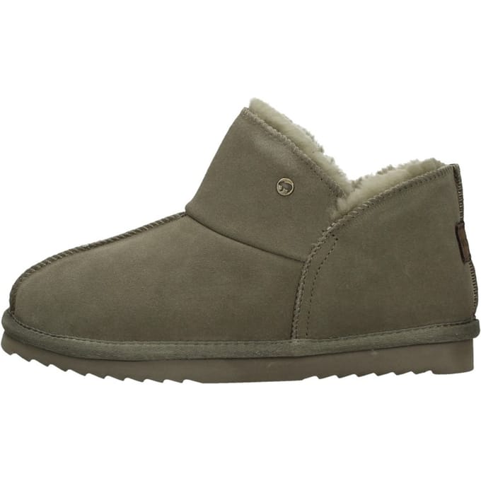 Warmbat Willow Suede Dames Sloffen - Groen