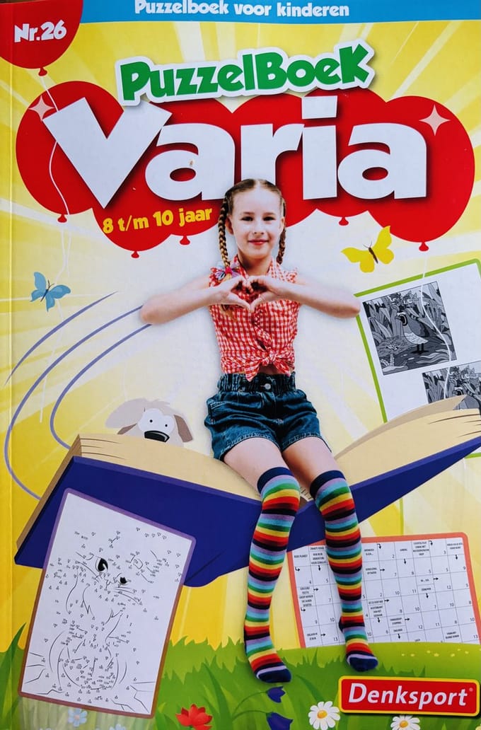 Denksport - Puzzelboek Varia voor kinderen 8-10 jaar - Puzzelboek kinderen