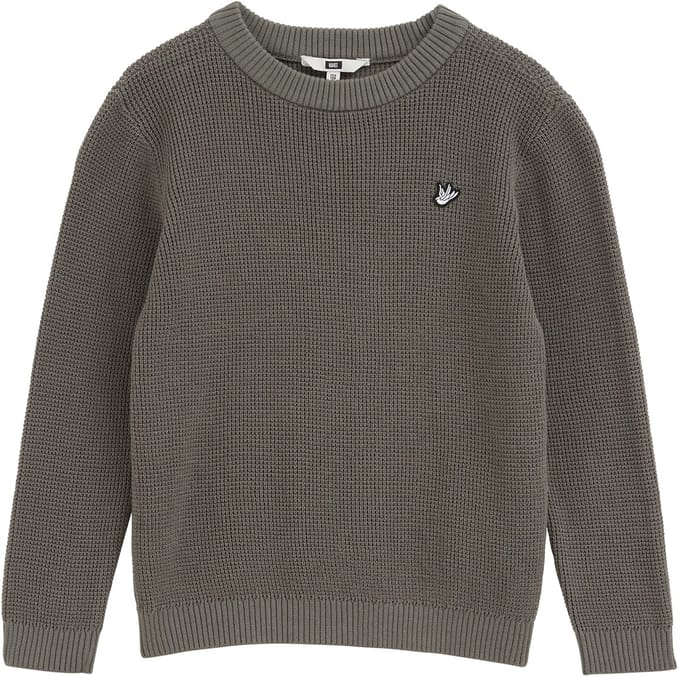 WE Fashion Jongens gebreide trui met structuur en embroidery