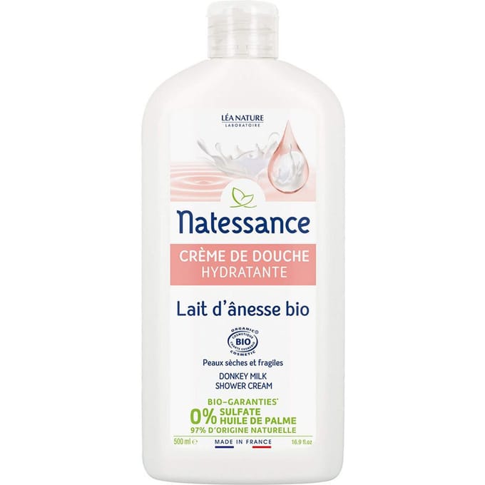 NATESSANCE Ezelinnenmelk hydraterende douchecrème 500 Crème