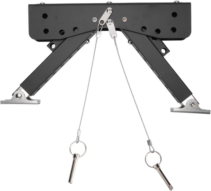Stabilisator Set - Ondersteuning Camper - Veilig Instappen - Verstelbare Hoogte - 7.1-45.7 cm - Zwart