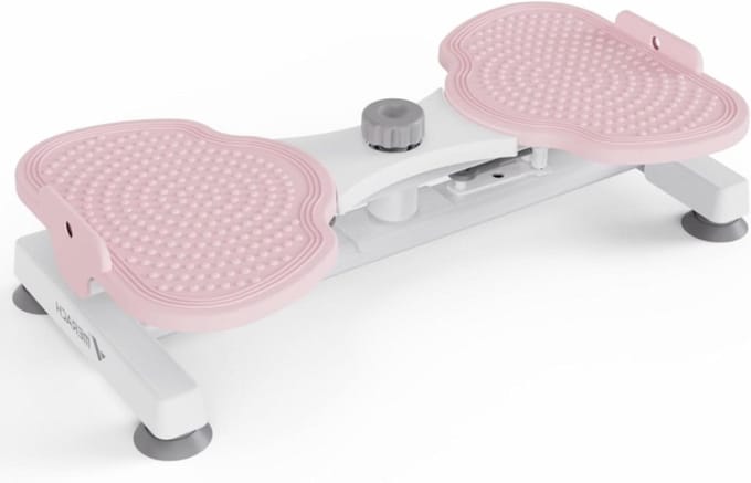 Heup Twister - Taille Trainer - Buikspier Training - Inclusief Weerstandsbanden - 52 cm Lengte - Roze
