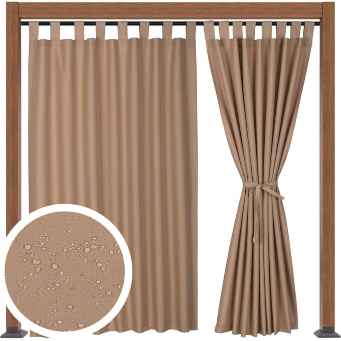 Waterdichte Terrasgordijn Beige 155x290 cm - UV-bestendig & Winddicht
