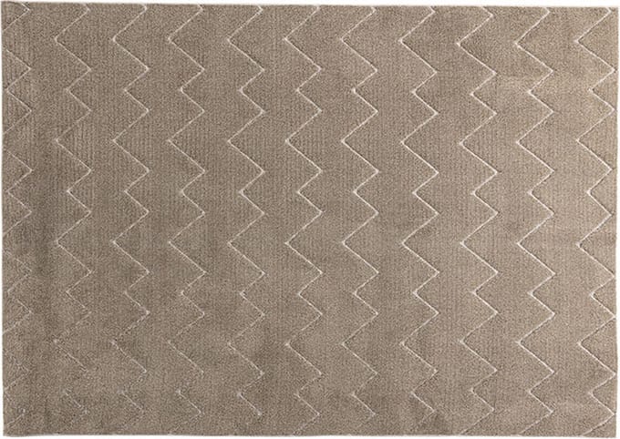 Fia vloerkleed 230x160cm bruin.