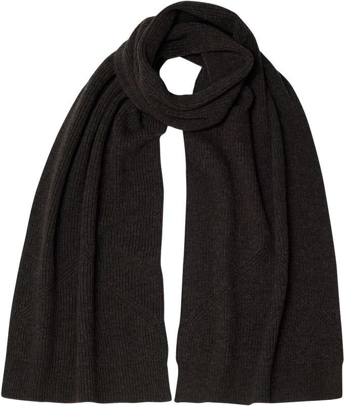 FALKE Selection Structured sneldrogend warm wol functioneel materiaal wintersjaal unisex bruin - maat ONESIZE