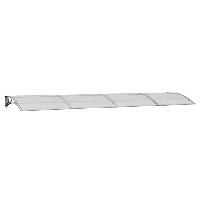 vidaXL - Deurluifel - Grijs - 400x100 - cm - Polycarbonaat