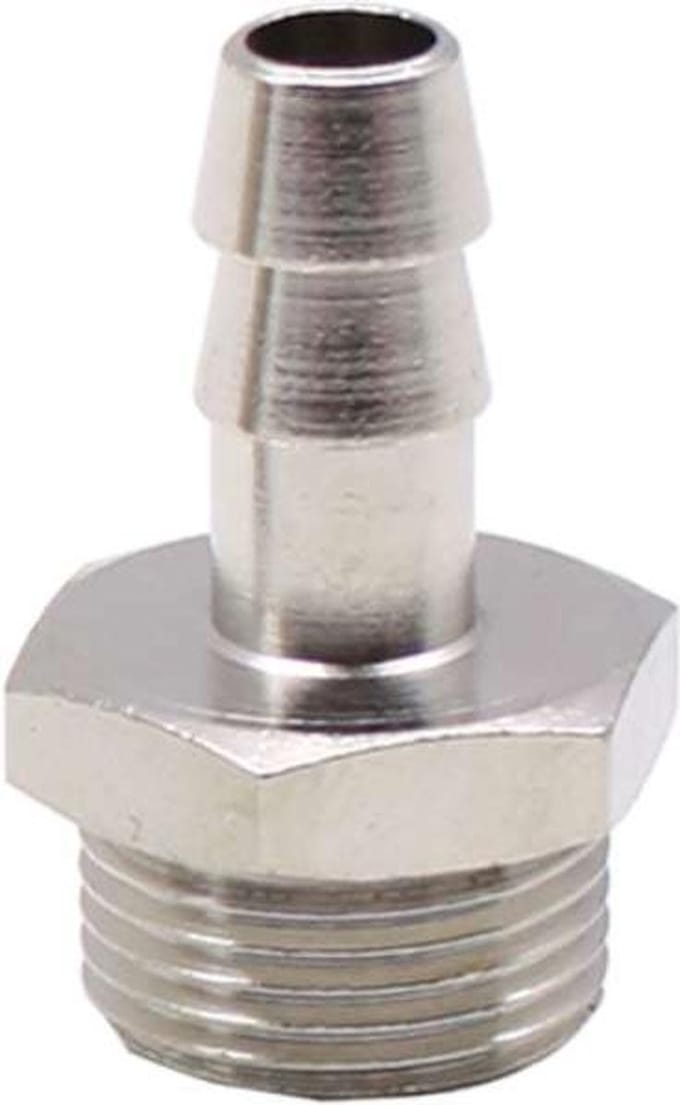 "Pilaar met slangtule 1/4"" buitendraad 8mm slangtule"