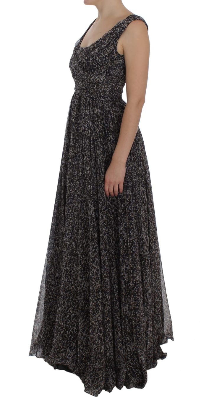 Dolce Gabbana Maxi-jurk Mouwloos Bloemenprint