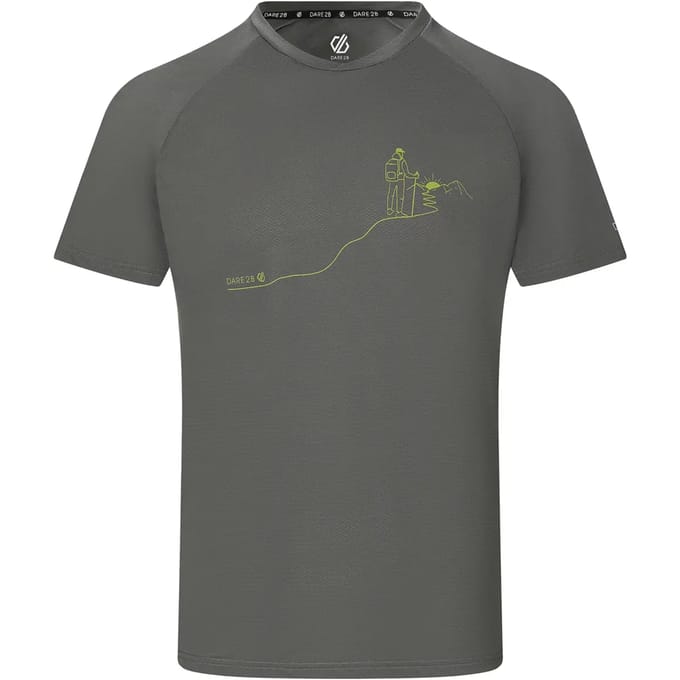 Dare2B Heren Tech II T-shirt met korte mouwen en grafische print