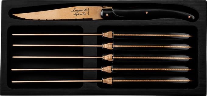 Laguiole Style de Vie Steakmessen Prestige Line - 6-delig - Koper