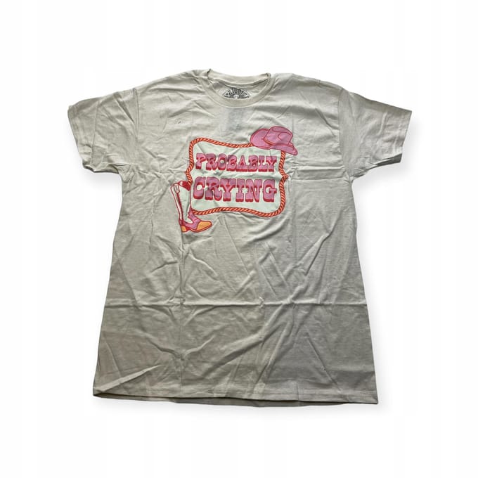 Koszulka T-shirt męski okrągły dekolt SPENCER'S nadruk L gray