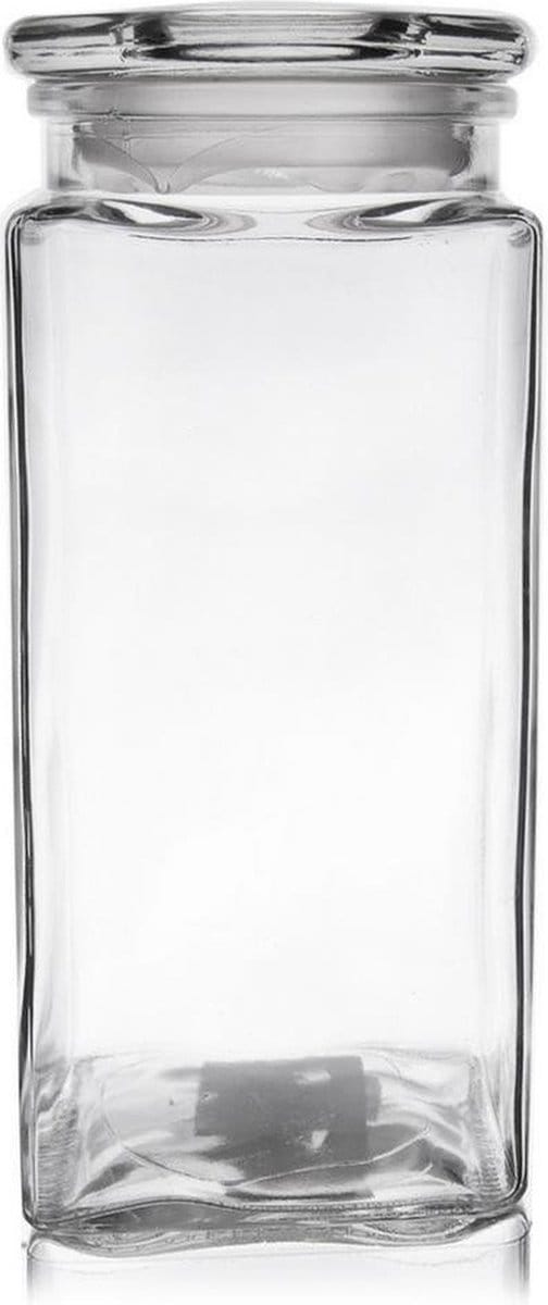 Voedselcontainer Glas Vierkant 1,8 l - Vershoudbakjes - Vershouddoos - Bakjes - Diepvriesbakjes - Vershouden