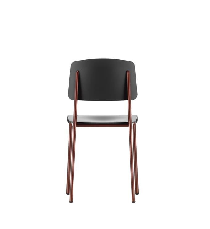 Vitra - Standard SP stoel - japanese red - zwart - rood