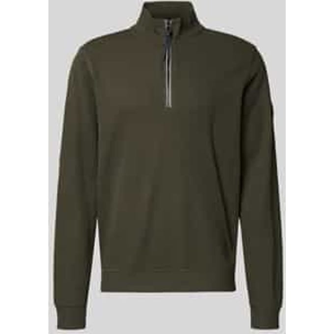 Sweatshirt met opstaande kraag, model 'SELANIK'