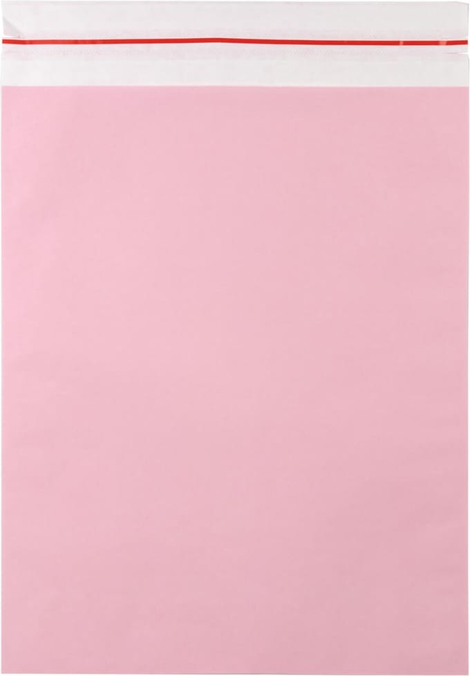 50x Papieren verzendzak Roze Large