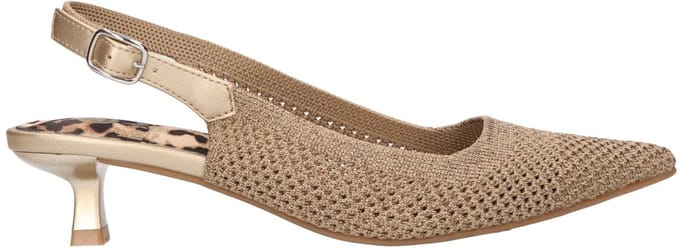 La Strada Slingback Goud Knitted - Damesschoenen - Maat - 38
