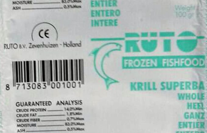 Ruto Krill superba heel | diepvriesvoer | 100 gram blister Diepvries