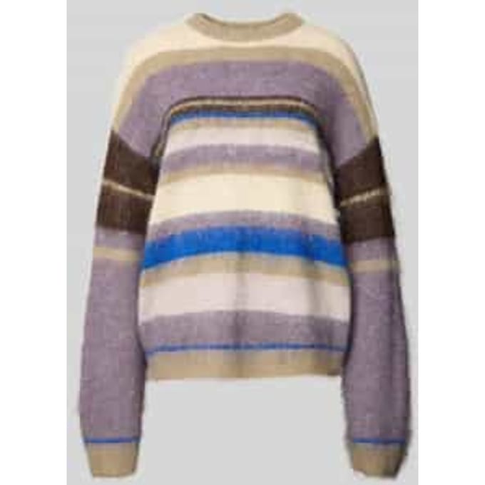 Loose fit gebreide pullover met wol